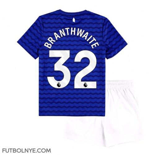 Camiseta Everton Jarrad Branthwaite #32 Primera Equipación para niños 2025-26 manga corta (+ pantalones cortos)